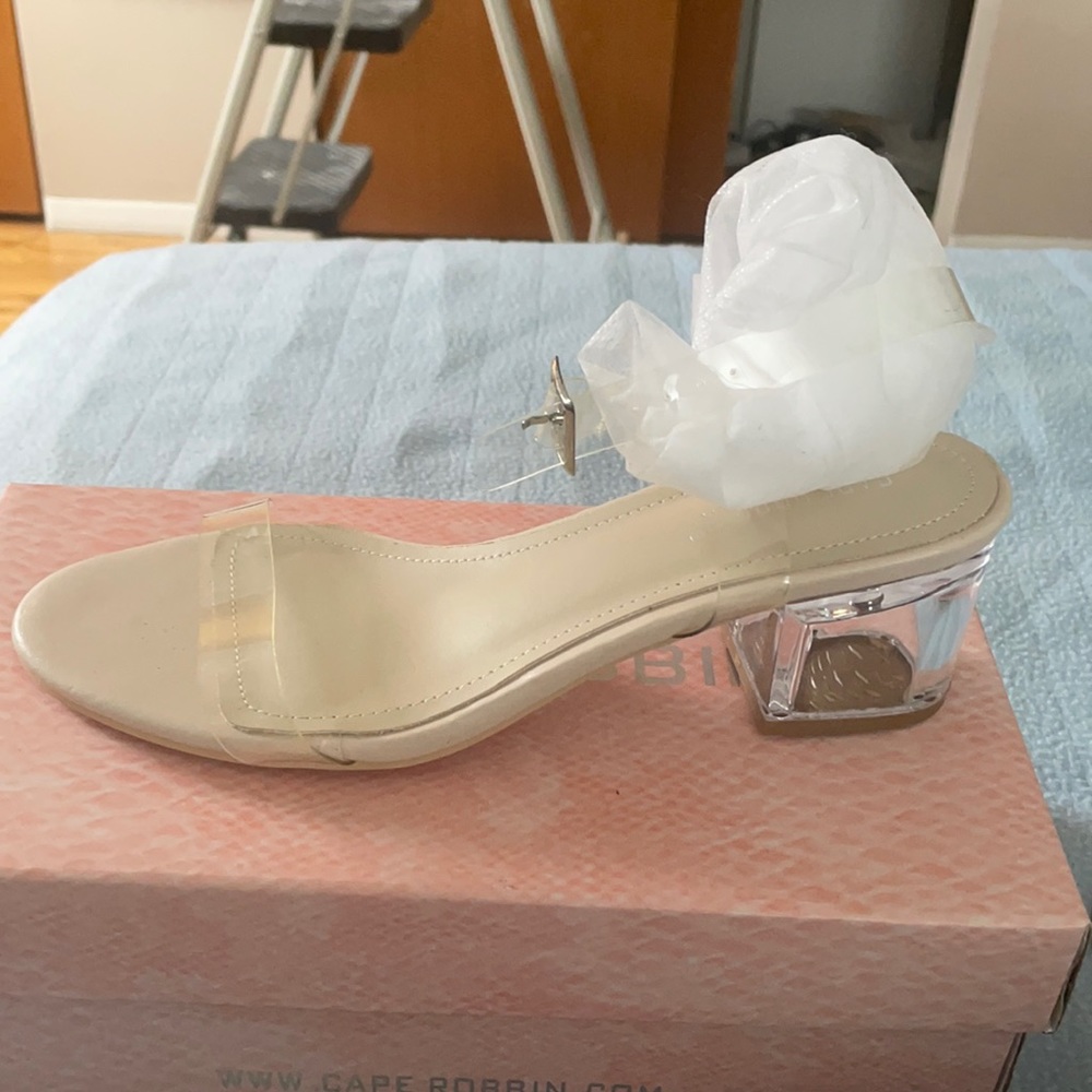 Windsor clear plastic sandal 8